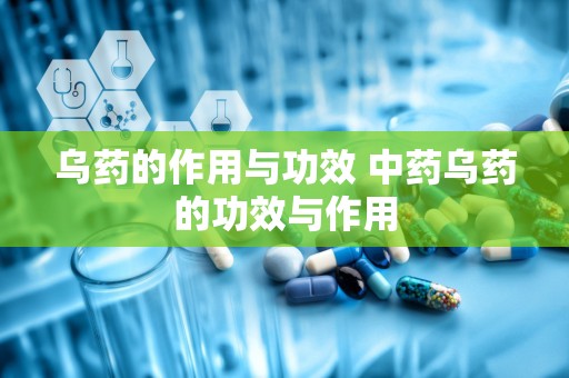 乌药的作用与功效 中药乌药的功效与作用