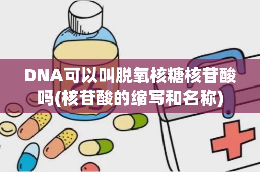 DNA可以叫脱氧核糖核苷酸吗(核苷酸的缩写和名称)