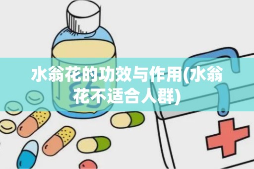 水翁花的功效与作用(水翁花不适合人群)