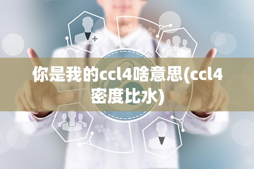 你是我的ccl4啥意思(ccl4密度比水)