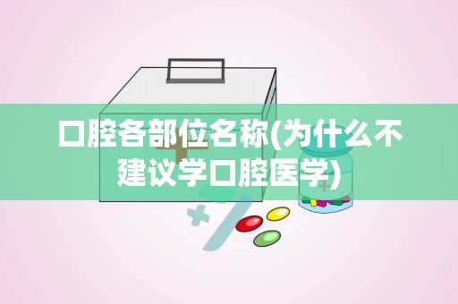 口腔各部位名称(为什么不建议学口腔医学)