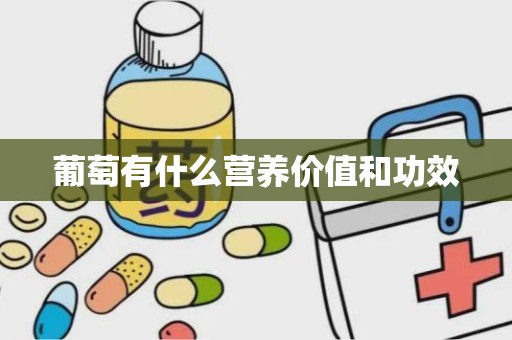 葡萄有什么营养价值和功效