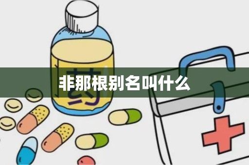 非那根别名叫什么