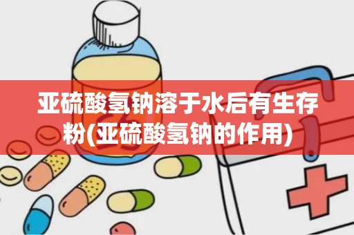 亚硫酸氢钠溶于水后有生存粉(亚硫酸氢钠的作用)