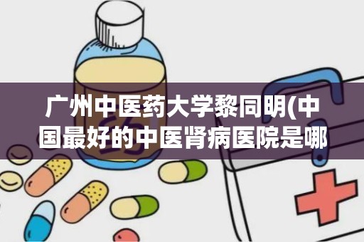 广州中医药大学黎同明(中国最好的中医肾病医院是哪家)