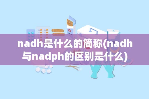 nadh是什么的简称(nadh与nadph的区别是什么)