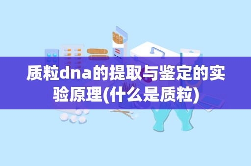 质粒dna的提取与鉴定的实验原理(什么是质粒)